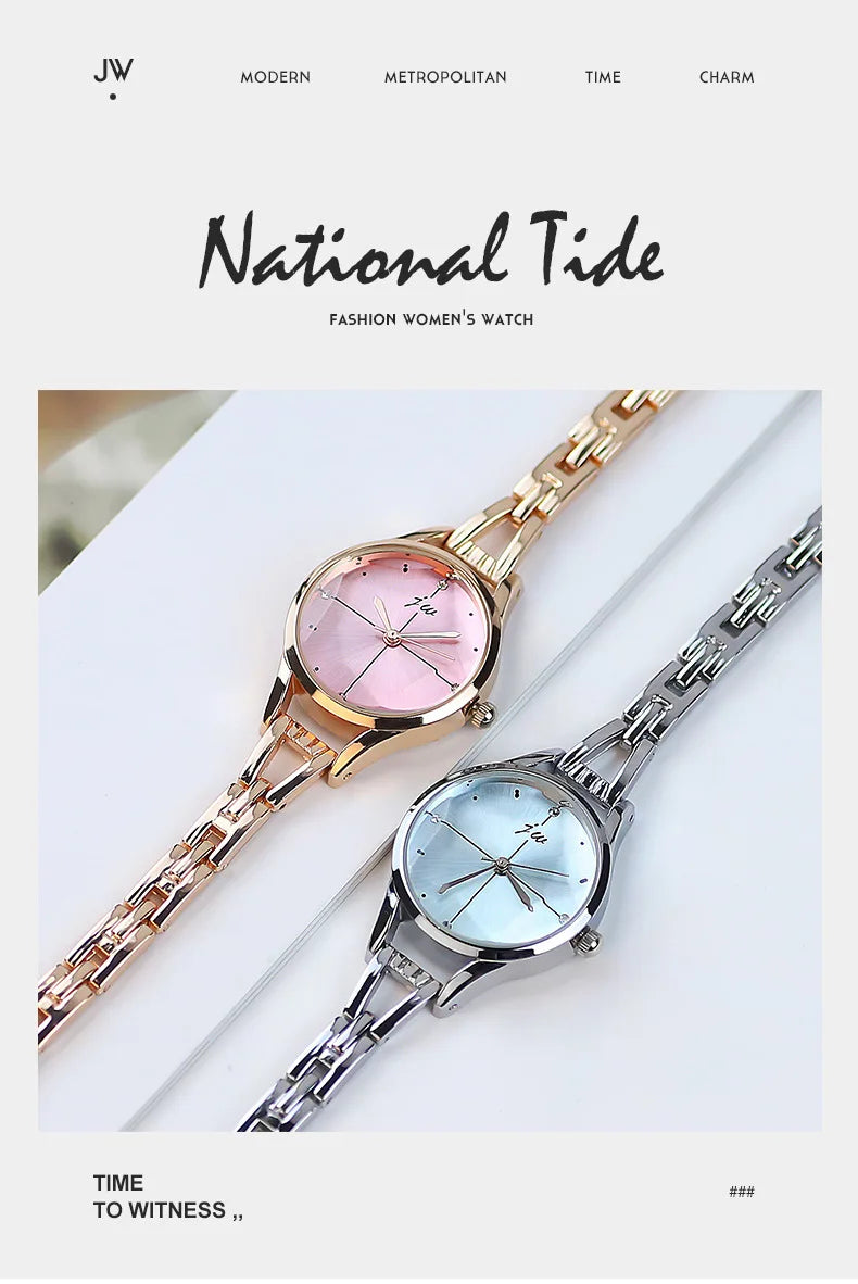 Retro Strass Uhr 2025 - Frauen Armband Uhren Elegant Roségold - Damen Luxus Quarz Armbanduhr Relojes Para Mujer