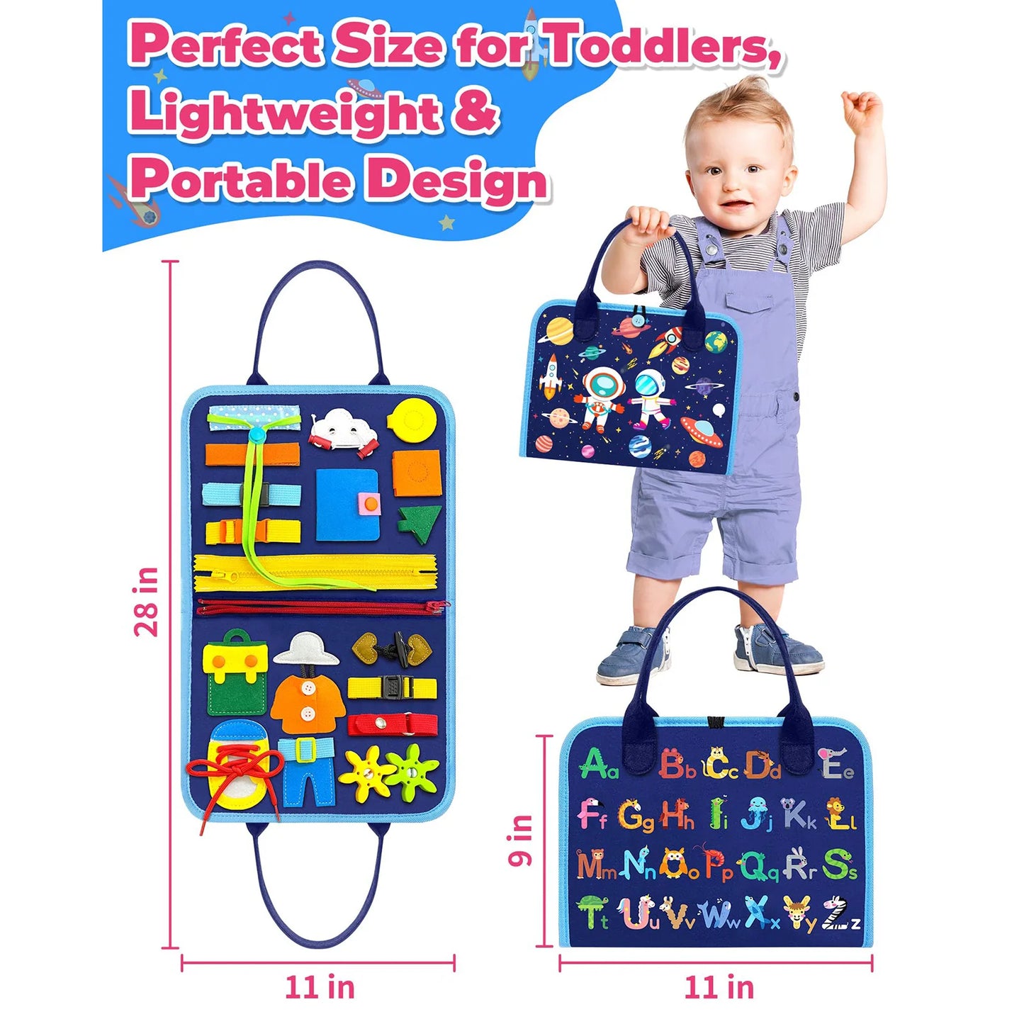 Busy Board Montessori Toys Sensory Toys for Toddlers Boy Toys Birthday Gifts Learning Educational Toy Travel Activities