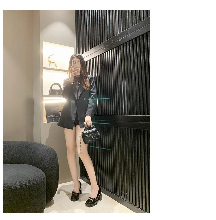 Elegant Heel Shoes Ladies 8cm High Heel Bowknot Solid Mary Jane Zapatos Adult Dress Pink White Black Cosplay Footwear