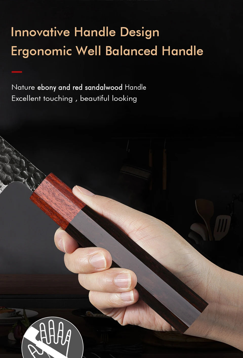 TURWHO 1-5PCS Kitchen Knives Set 67 Layers Damascus Steel VG10 Core Japanese Chef's Knife Kiritsuke Knife Kitchen Accessories