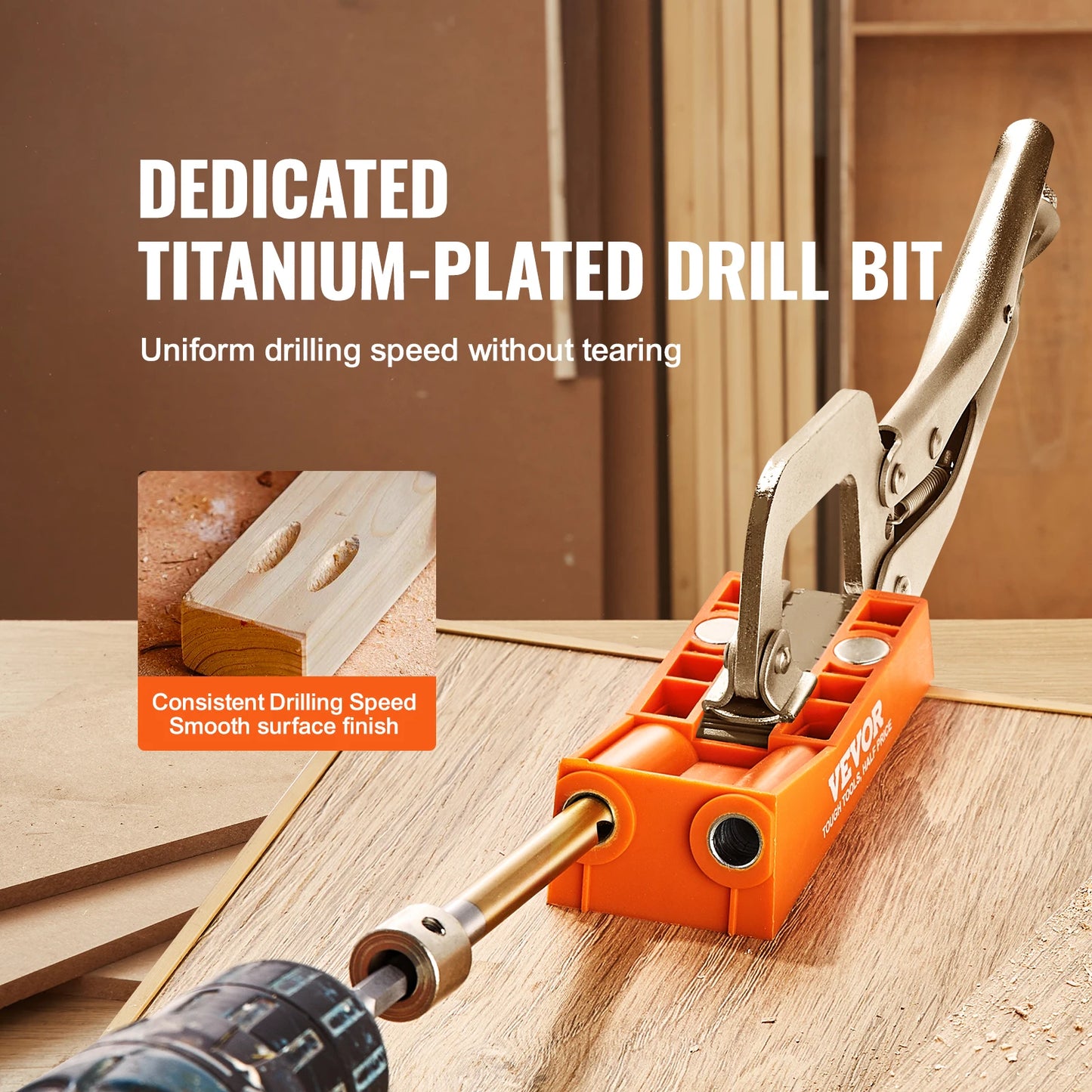 VEVOR 56 Pcs Pocket Hole Jig Mini Jig System