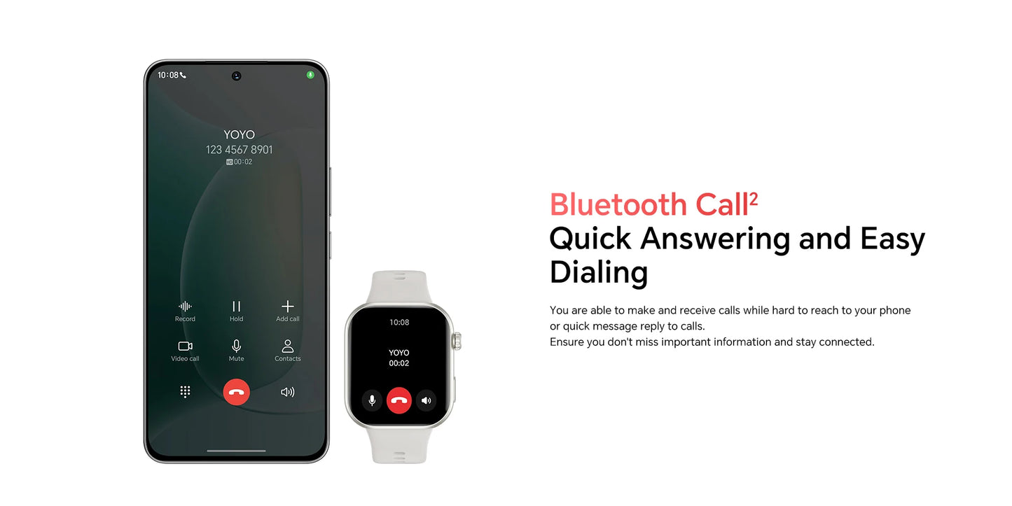 Global Version HONOR CHOICE InFoWear Watch 2i Smartwatch 1.85inches AMOLED Screen All-Day Health Monitoring Bluetooth Call