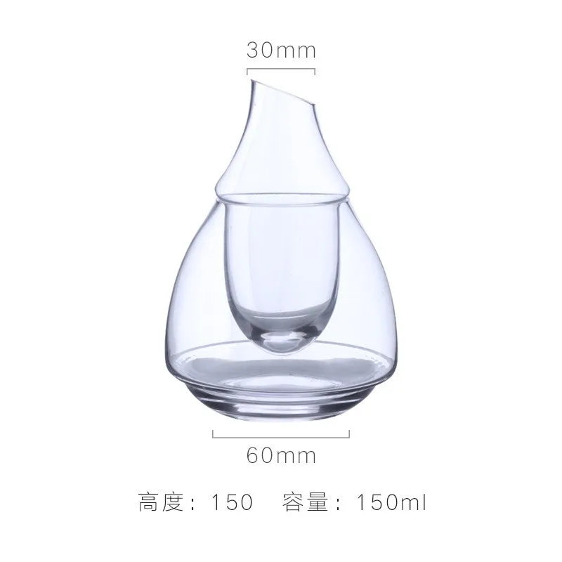 Creative Japanese Glass Wine Pot Cooling Sake Cup Ice Jug Decanter Wine Bottle Whiskey Dispenser Home Hotel Bar