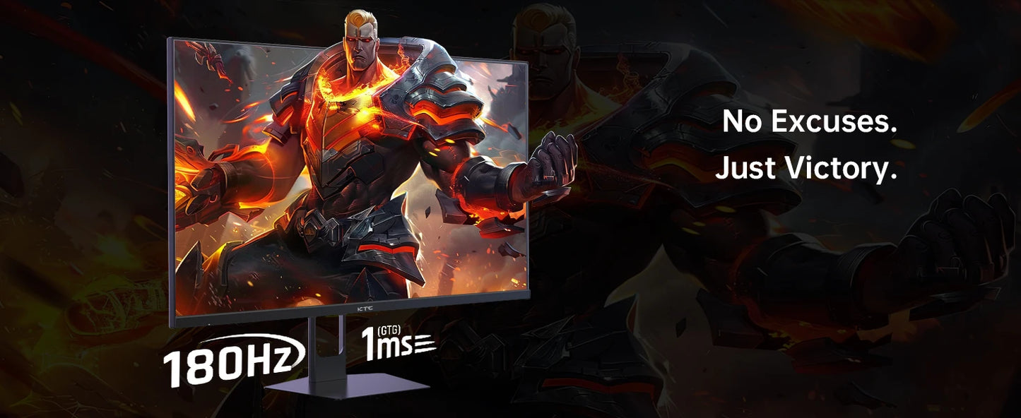 (H27T22 Upgraded Version)KTC H27T22C 27" Gaming Monitor 2560x1440 QHD 16:9 ELED 180Hz Fast IPS Panel Screen 1msGTG Response Time