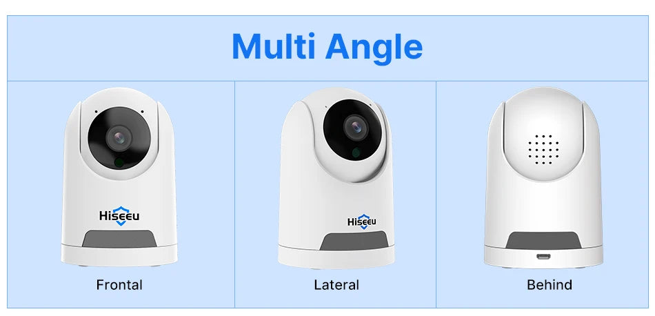 IP-Kamera 2025: Hiseeu 2K 4MP PTZ WIFI Wireless Smart - Home Security Surveillance Two-way Audio Indoor Baby Pet Monitor Collection