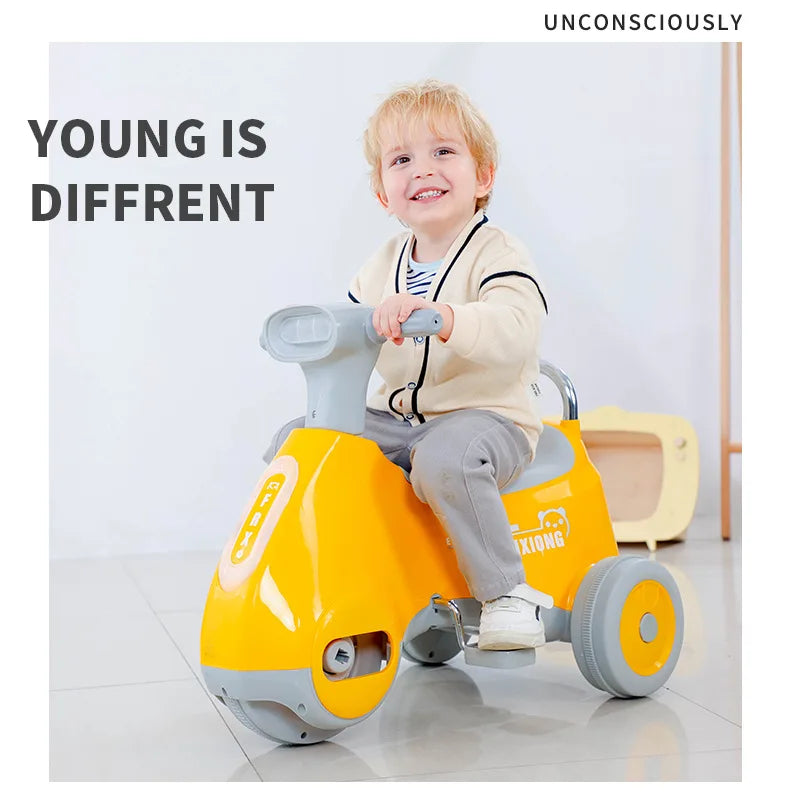 Hohe Qualität Multi-funktion LED Sound Motorrad Balance Auto Dreirad Fahrrad Baby Schaukelauto Spielzeug Für Baby Mädchen Bestes Geschenk