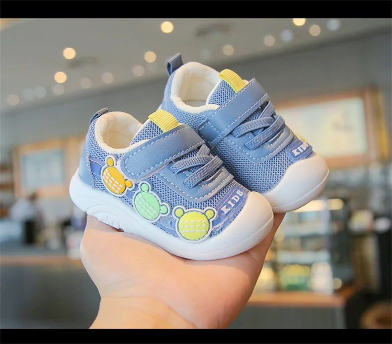 LunaKids Mädchen Sneaker Atmungsaktiv - Mesh Größe 24 30
