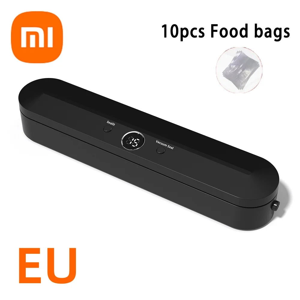 Xiaomi Automatische Vakuum Versiegelungsmaschine Für Lebensmittel Aufbewahrung 220V Versiegelungsmaschine Für Vakuum Verpackung 10Stk Gratis Lebensmittel Sparer Beutel Neu