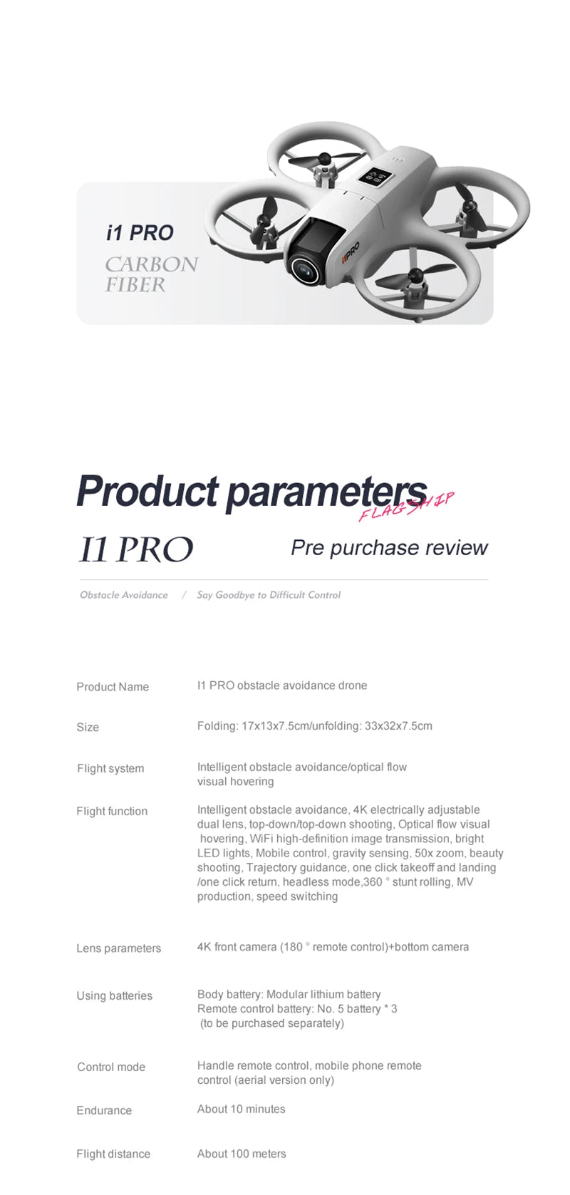 Xiaomi i1PRO Drohne Professional 8K Kamera Drohne 5G WIFI FPV UAV Mit Bildschirm Fernbedienung RC Drohne Vermeidung Aerial Quadcopter