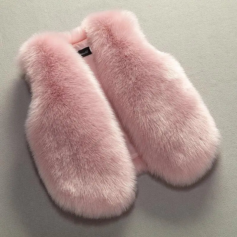 OLEKID Weste Faux-Fur - Größe 4-6Y, Baumwolle, Regular