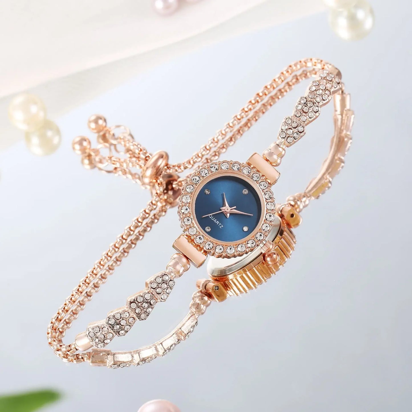 Fashion Strass Armbanduhr 2025 - Luxus Uhr Frauen Armband Vintage - Casual Damen Uhren Armband Relojes Para Mujer