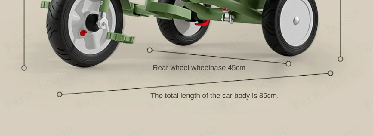 Neues Kindertrikot, Recliner und Sitzender Foldable Portable Stroller, 1-6 Jahre Alt Multifunktionales Kinderfahrrad