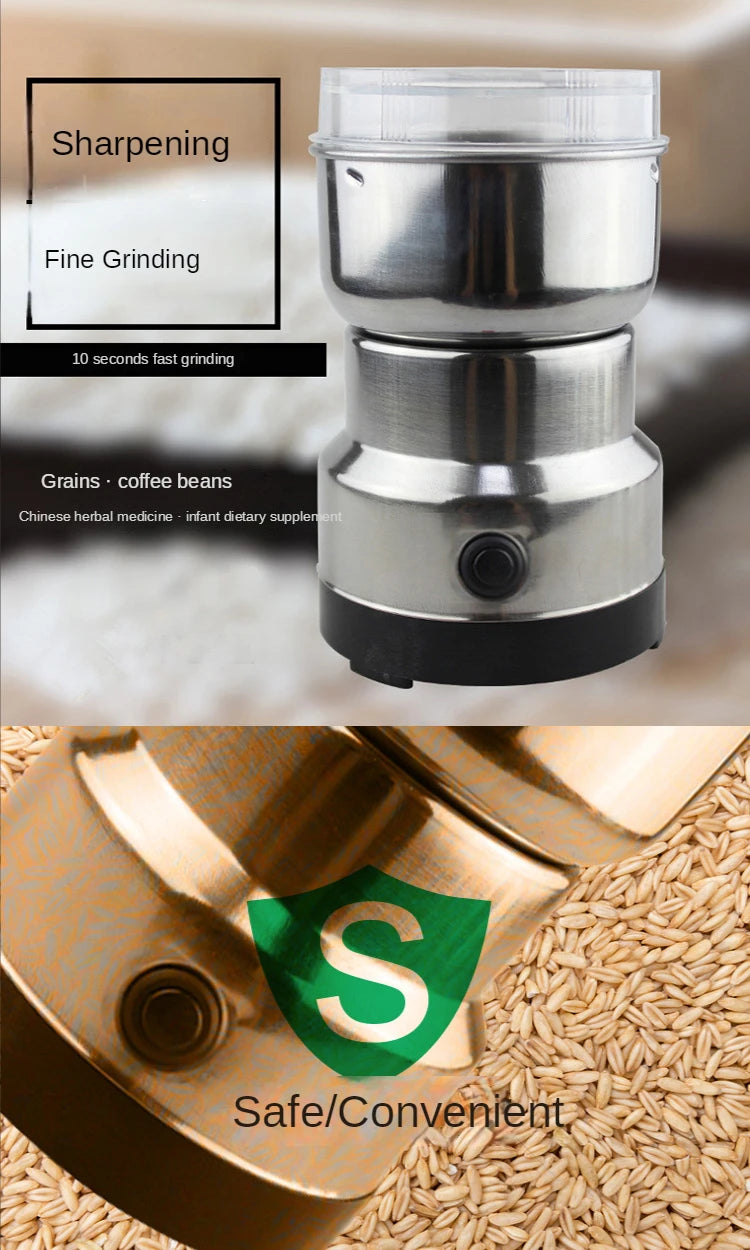 Coffee Grinder Electric Espresso Drip Coffe Portable Blender Grain Beans Spice Seeds Grinding Machine Kitchen Multifunction Mill