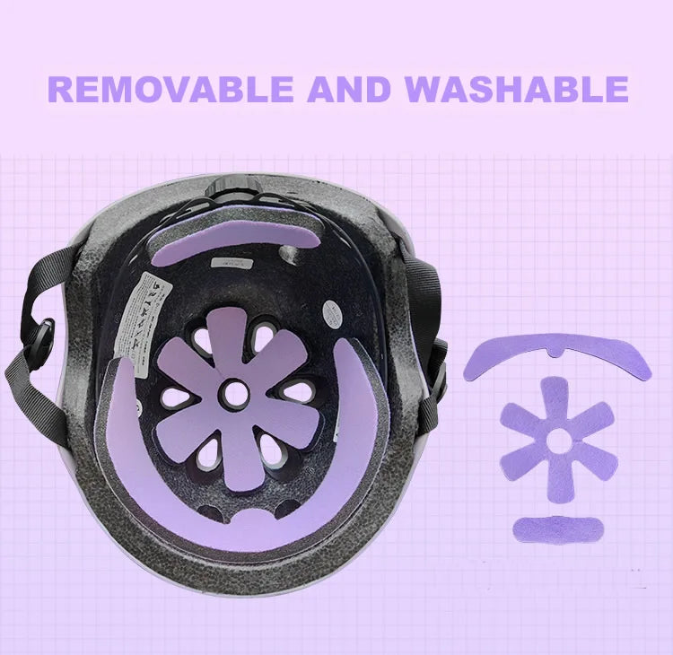 Children's Bicycle Helmet Skateboard Scooter Balance Bike Riding Protective Gear Lady's Motorcycle Helmet Adjustable