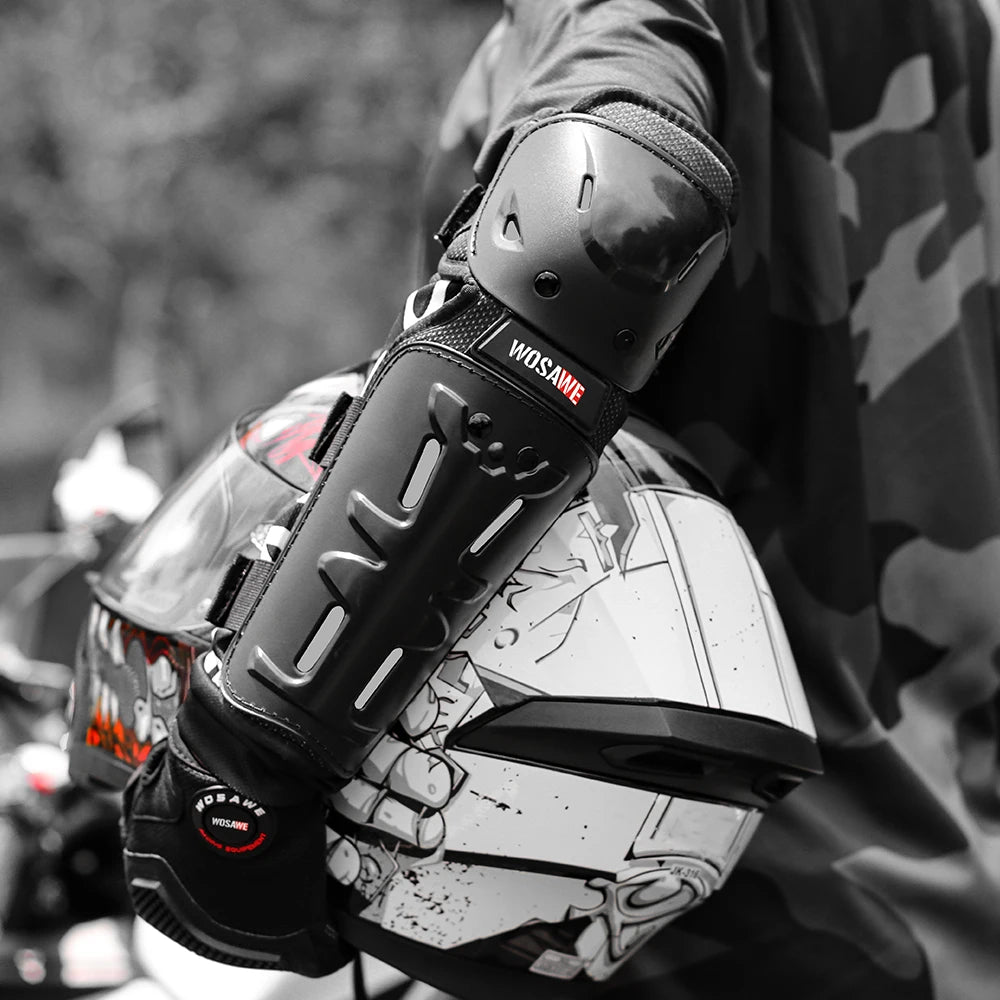 WOSAWE Sports Knee & Elbow Pads Motorcycle Knee Protection Ski Motocross Shin Guards Dirt Bike Off-road Cycling Knee Protector