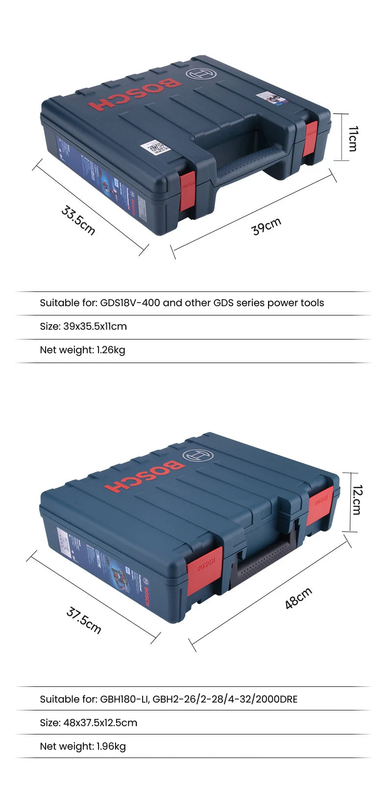 Bosch Tool Box Portable Plastic Storage Case
