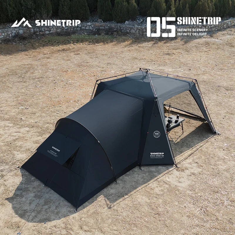 ShineTrip05 Series Oversized Quick Build Waterproof Silver Coated Canopy Sunproof Camping Auto Dome