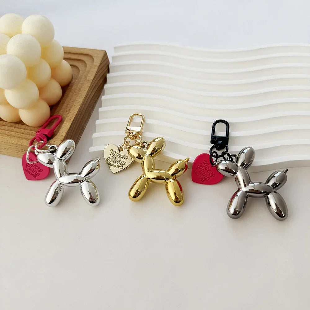 Damen Schlüsselanhänger 2025 - Adorable Balloon Dog Y2k Bag Charms Cute Puppies Acrylic