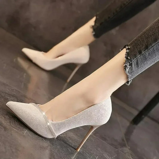 Women's Shoes Heel Trend New Spring Summer Pointy Wedding High-heeled Shoe Flashion elegant Chic and Elegant Stiletto Pumps