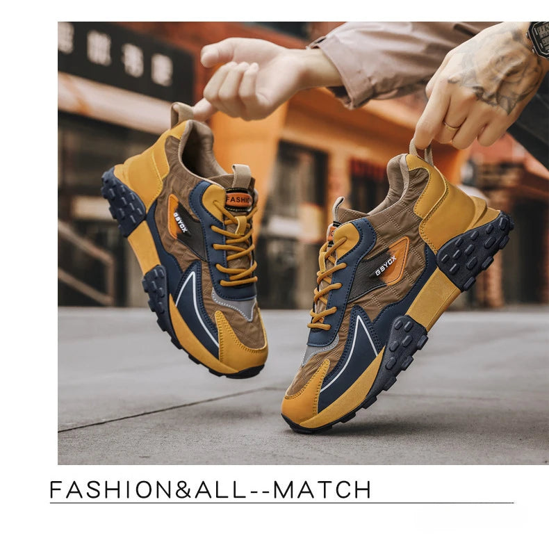 Teniși cu platformă pentru bărbați 2025: Bumbac de lux pentru iarnă - Colecție de alergare mărimi mari