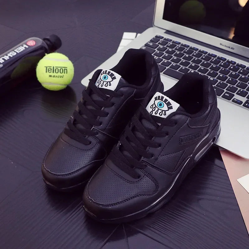 Fashion Air Wedge Platform Sneakers Women Korean Lace-up Casual Sports Shoes for Women's Size 34-44 Non Slip Travel Flats