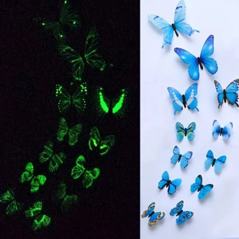 Choice Schmetterling Leuchtend - 12 Stück DIY 3D PVC