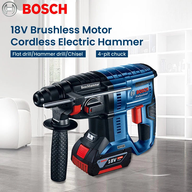 Bosch GBH 2-24RE Electric Hammer Drill Rotary Tool 4200Bpm 2.7J SDS Quick-Chang Impact Driller Reverse Hammer for Concrete Steel