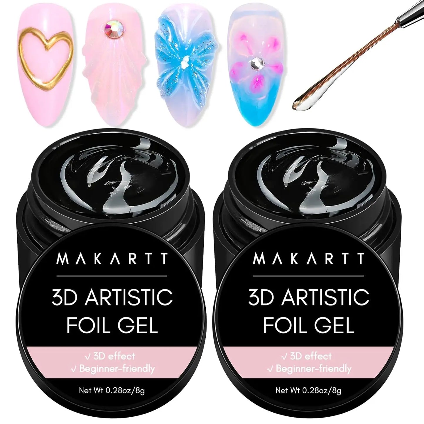 Nagel-Kleber 2025: Makartt-3D Foil-Glue 8ml - Transfer Gel Collection