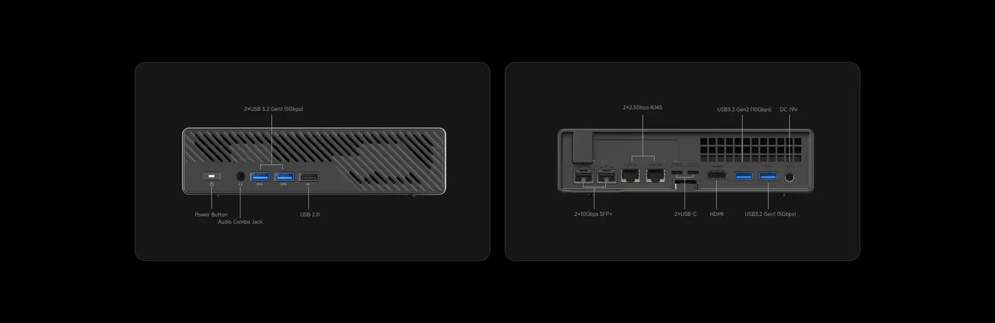 MINISFORUM MS-A2 Mini-PC Ryzen 9 - 1.5TB, 2x10G, 3xM.2