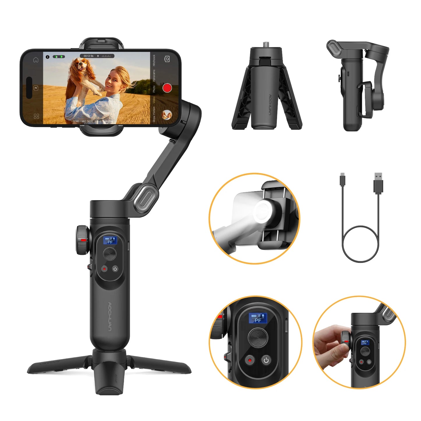 AOCHUAN Smart Xpro Smartphone Gimbal Stabilisator