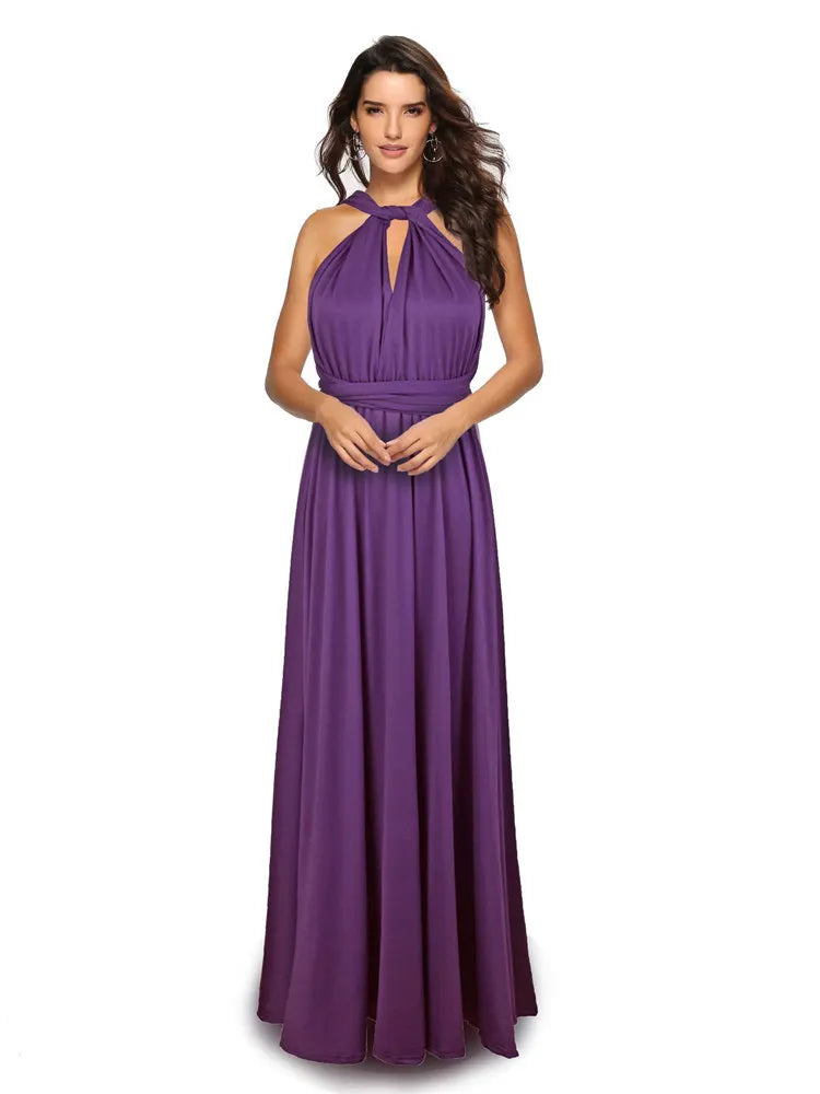 Sexy Women Boho Maxi Club Dress Red Bandage Long Dress Party Multiway Bridesmaids Convertible Infinity Robe Longue Femme