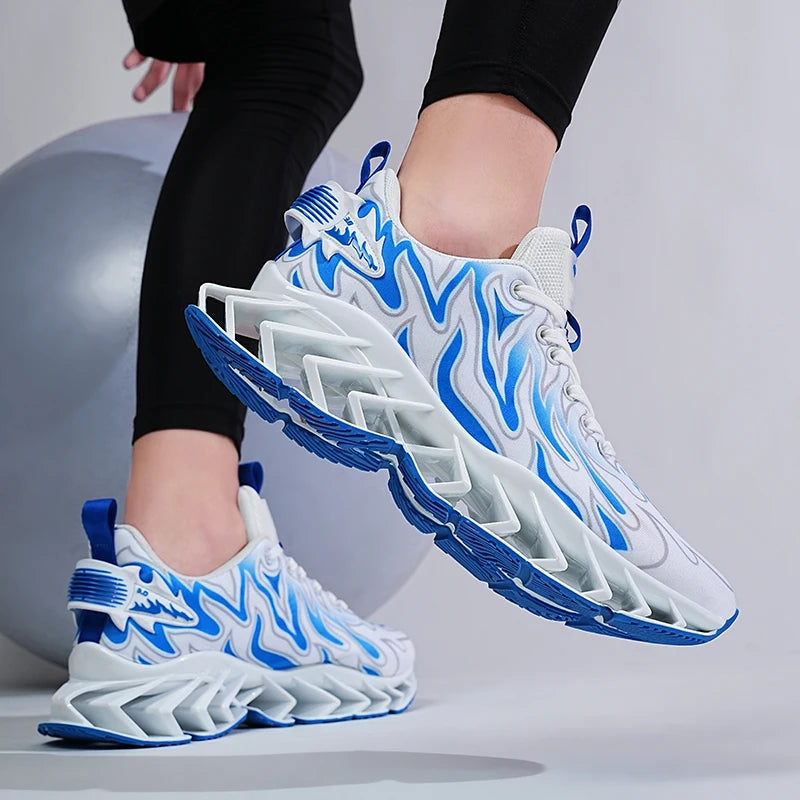 Sneakers Man Flat Casual Mesh Breathable Tennis Shoesfashon Thick Bottom Cushioning Sports Walking Shoes for Men Sneakers