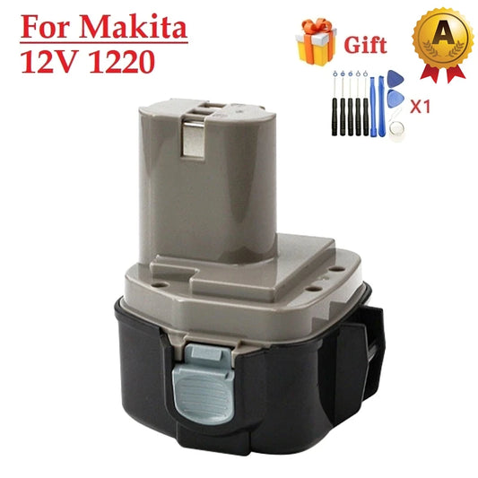 PA12 Battery For Makita 12V 4600mAh 1235F 1200 1220 1201 1222 1233SA 1233SB 4191D 6835D 8270D 193624-0 193981-6 193983-2