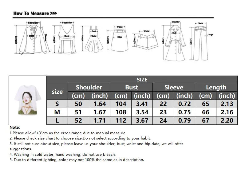 Print T-Shirts Woman Summer 2024 Short Sleeve Top Y2k Basics Letter Tops O-Neck Women Tops Women's Graphic T-shirt