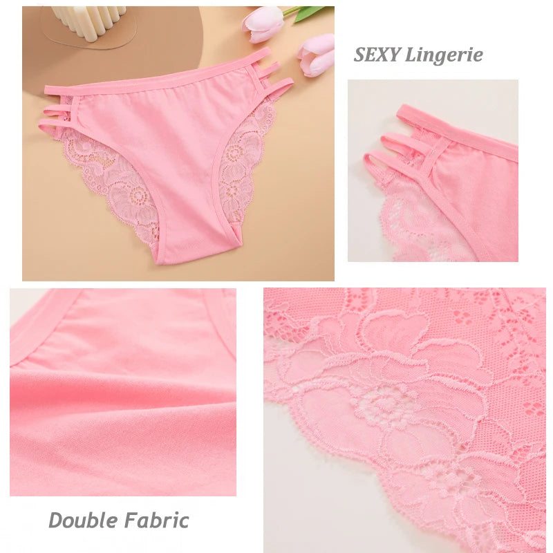 All Of Me N667 Spitzenwäsche Low Waist - 7er Set Viskose