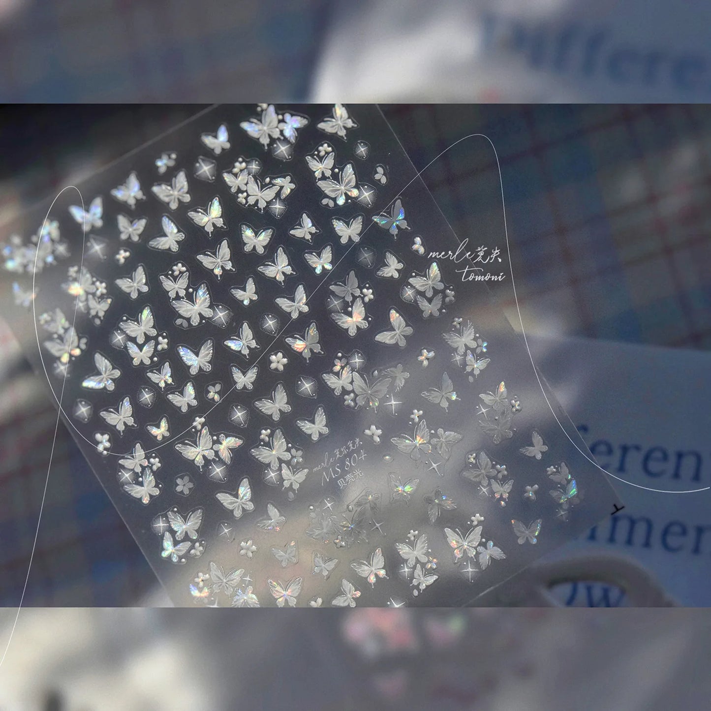 Hign MS803 Nail Art 5D Strălucitoare - 1 Foaie PET 8.3x10mm