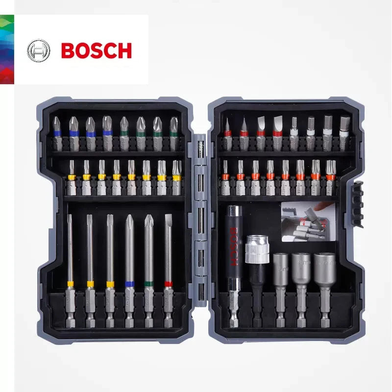 Bosch Screwdriver Bits 43 Pcs Rainbow Kit High Hardness Hand Drill Bit Screw 25Mm 75Mm Electric Screwdriver Bits for Power Tools