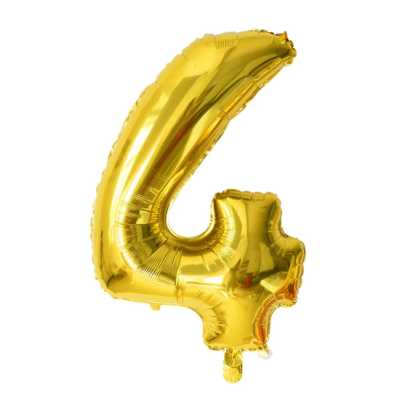 YONGSNOW 32Zoll Zahlenballon - Aluminiumfolie Rosegold