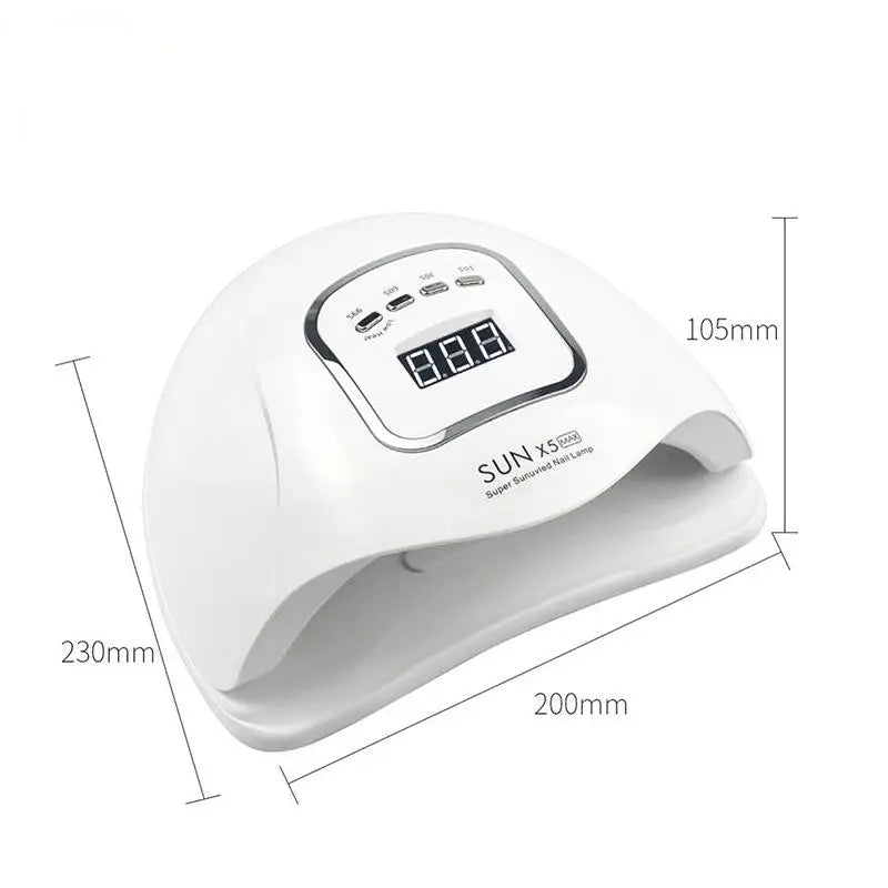 Lampă LED pentru unghii, lampă LED MAX pentru manichiură, 45 LED-uri UV pentru unghii, lampă LED pentru unghii, uscător de gel, instrumente pentru unghii