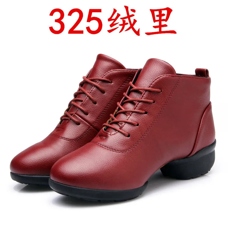 Woman's Dance Sneakers for Women Jazz Dancing Shoes Female Black Red Ladies Modern Ballroom Girl's Sports Shoes Size 34-42