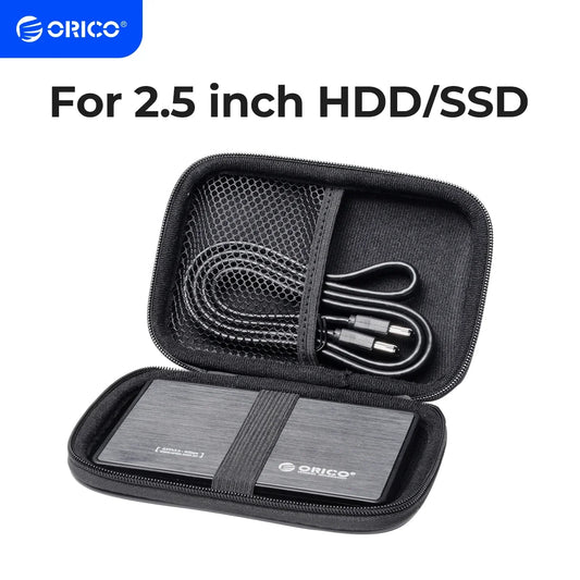 Festplatten-Tasche 2025: ORICO 2.5 Inch HDD Box Portable Hard Drive Bag Storage Protection Collection