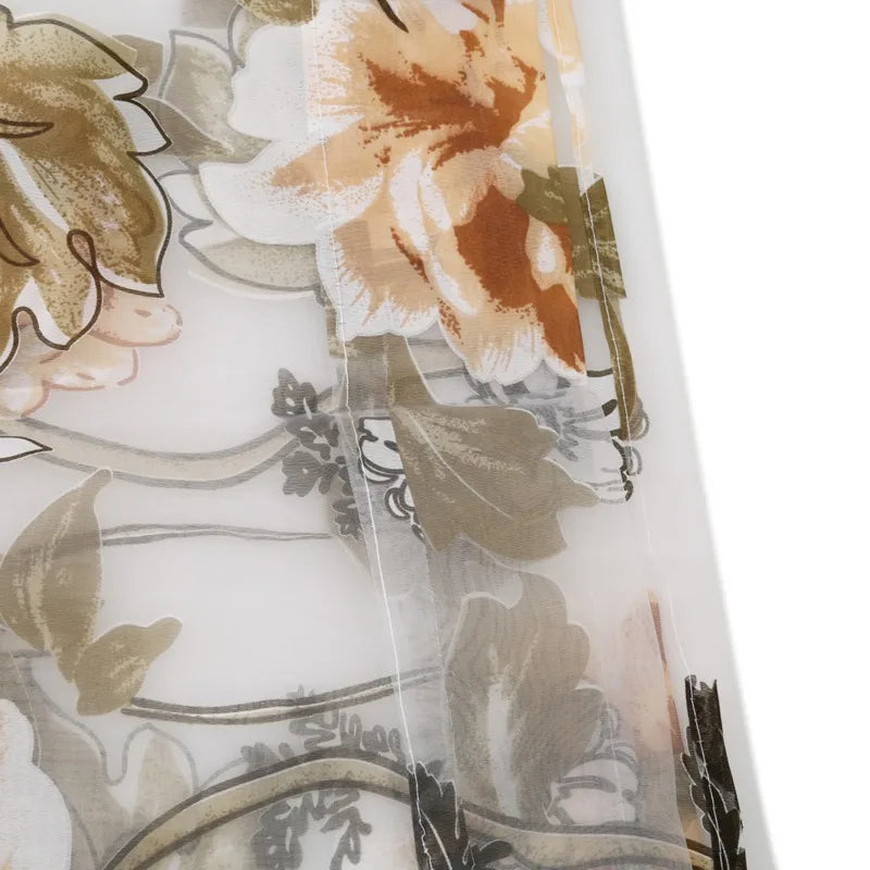 Zhejiang Tüllvorhang Blumen - 100 Prozent Polyester 1 Panel