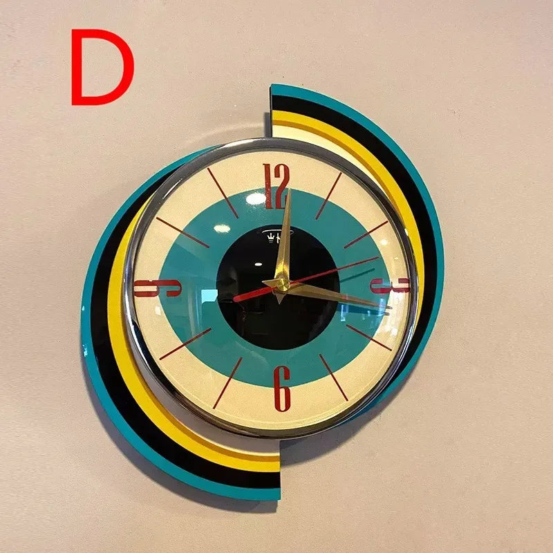 Reloj De Pared 3d Grande Minimalist Living Room Wall Clock Creative Home Decoration Clocks Retro Light Luxury Horloges Murales