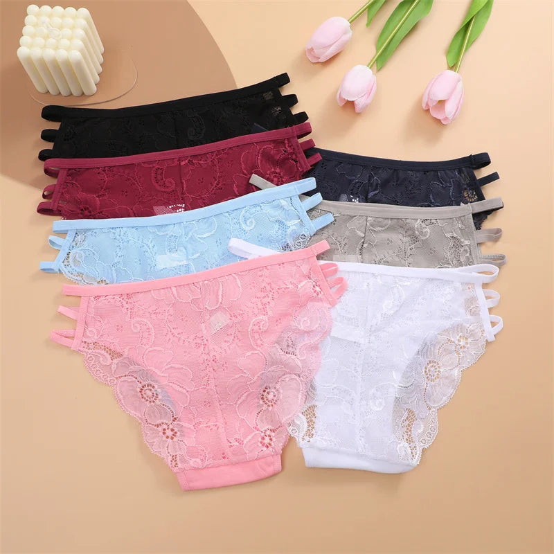 All Of Me N667 Spitzenwäsche Low Waist - 7er Set Viskose