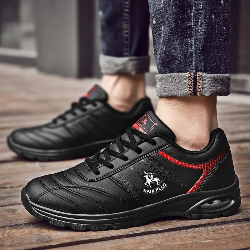 Men Sneakers Running shoes for men Platform New Breathable leather vulcanized shoes zapatos de hombre