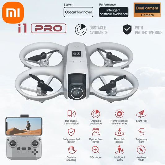 Dronă 2025: Xiaomi i1PRO 8K Fotografie Aeriană - Cameră Duală HD Pliabilă Colecție de Evitare a Obstacolelor pe Cinci Laturi