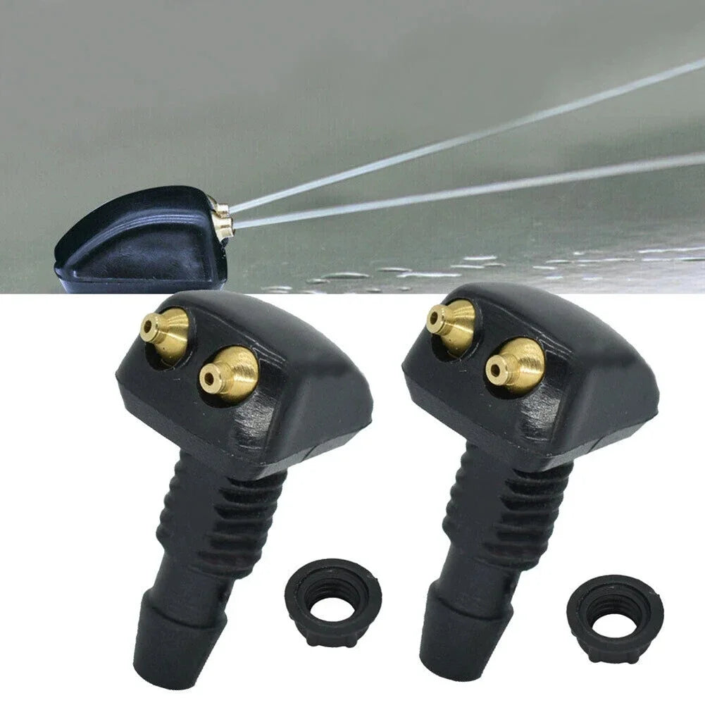 Car Windshield Wiper Washer Spray Nozzle Fits Most Car Models Car Adjustable Dual Holes Windshield Washer Nozzle Wiper