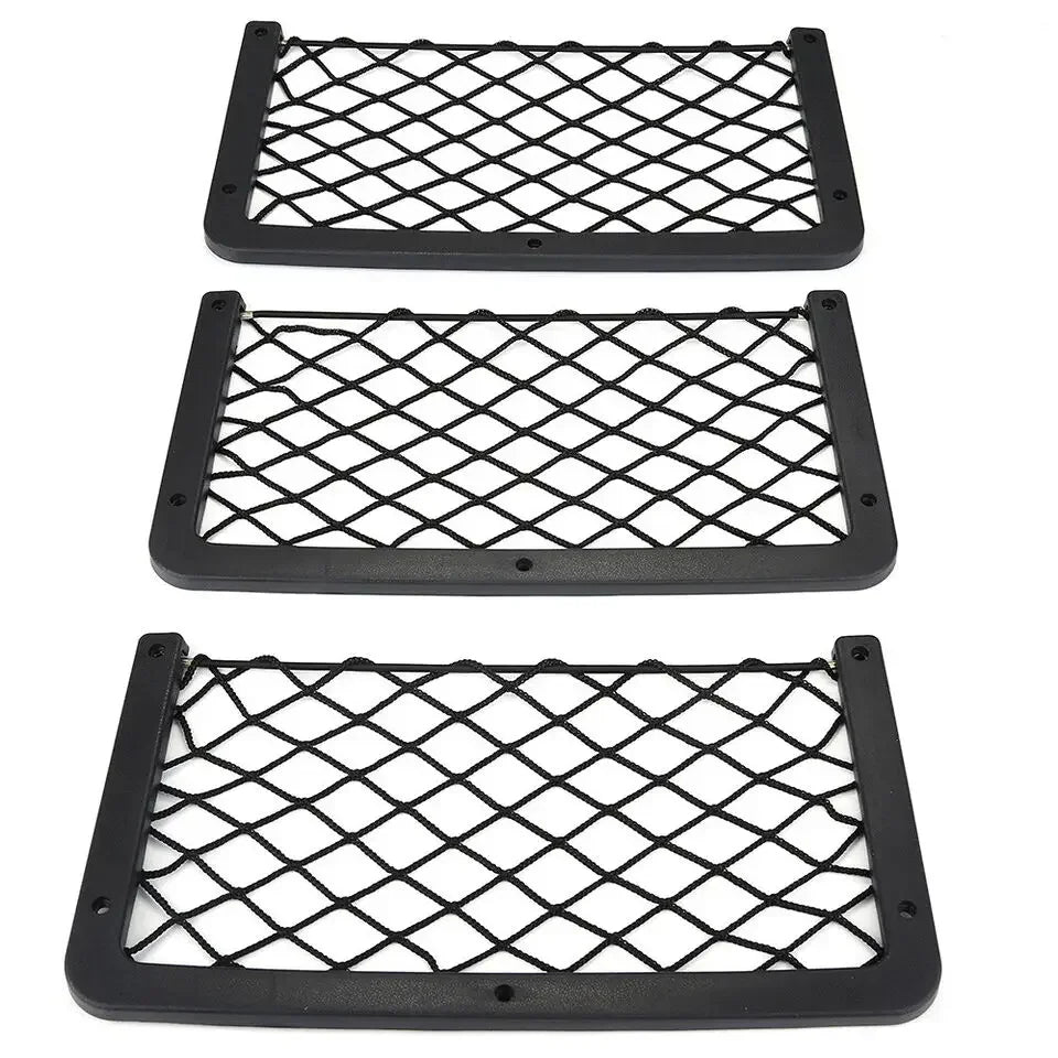 Organizator plasă pentru bancheta spate auto DUTRIEUX - 35x18cm, pachet de 3