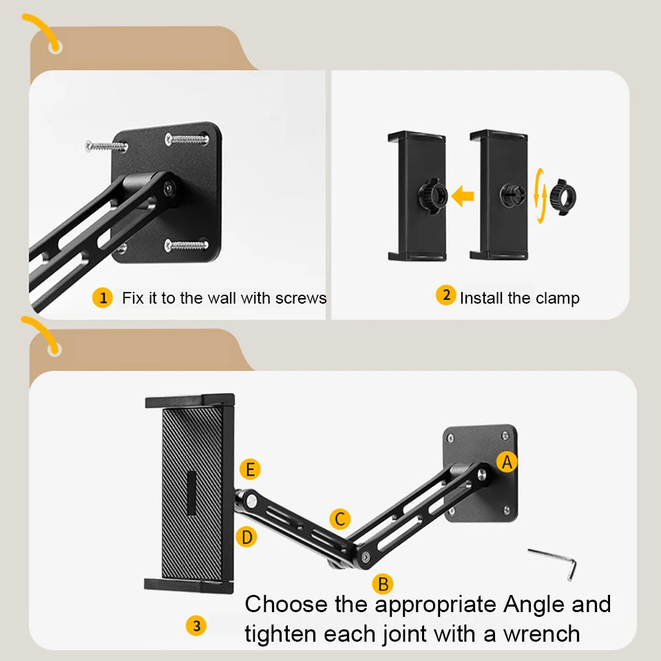 OUTMIX Cantilever Tablethalterung - 360° 4,7–12,9 Zoll