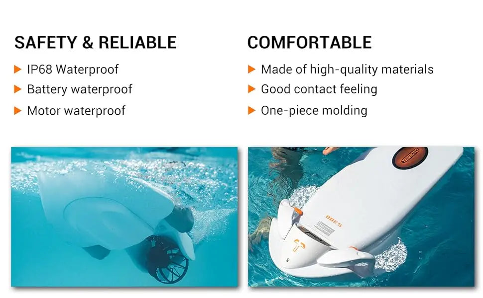 Elektro-Surfboard 2025: TESMOTO S300 Electric Surfboard Up To 80 Minutes Playtime Water Sports Bodyboard Electric Kickboard Women/Men Swimming Pool Collection